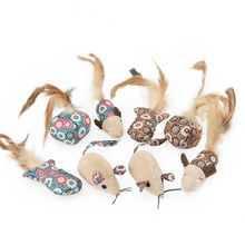 Load image into Gallery viewer, 4pcs/lot Catnip Cat Toys Mouse Fish Ball Feather