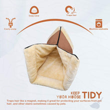 Load image into Gallery viewer, 2-IN-1 Foldable Soft Cat Bed Cave Winter Cat Tunnel